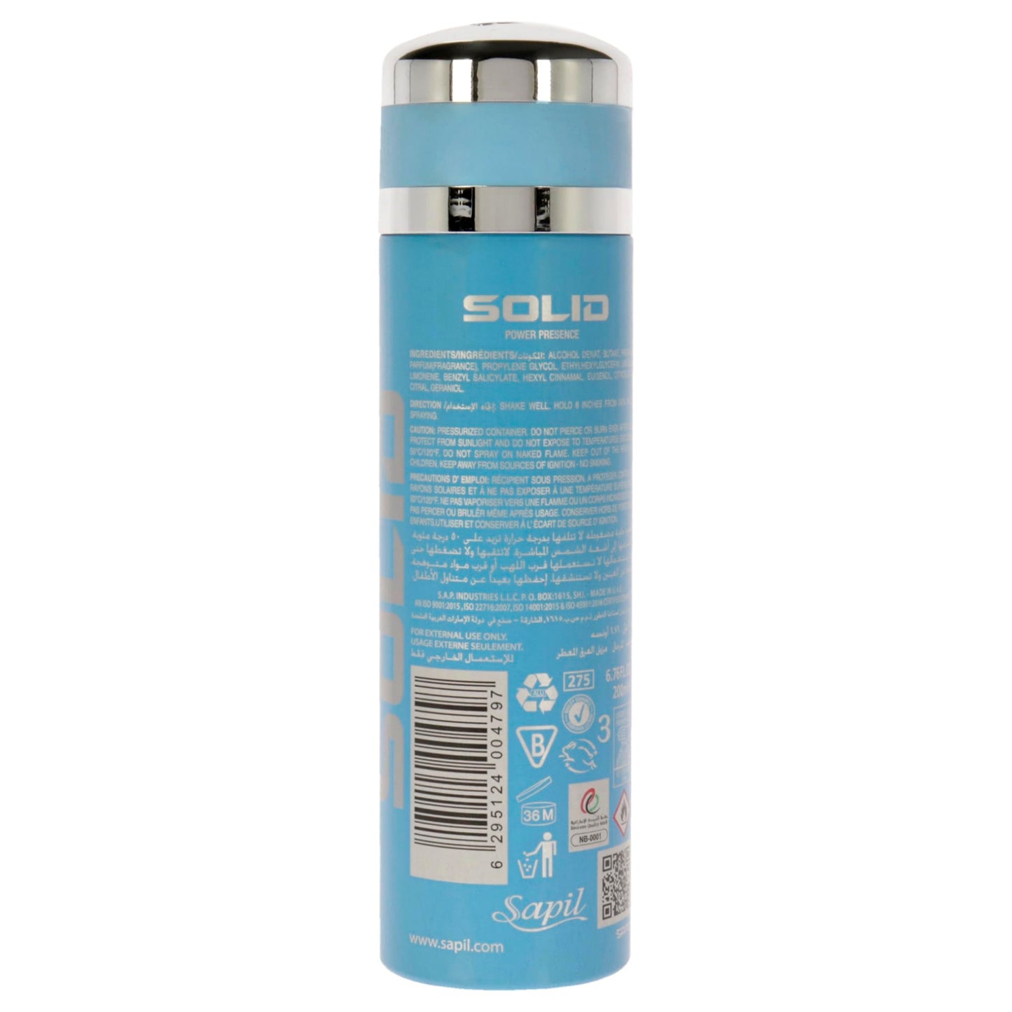 SAPIL Deodorant for Men, 200ml