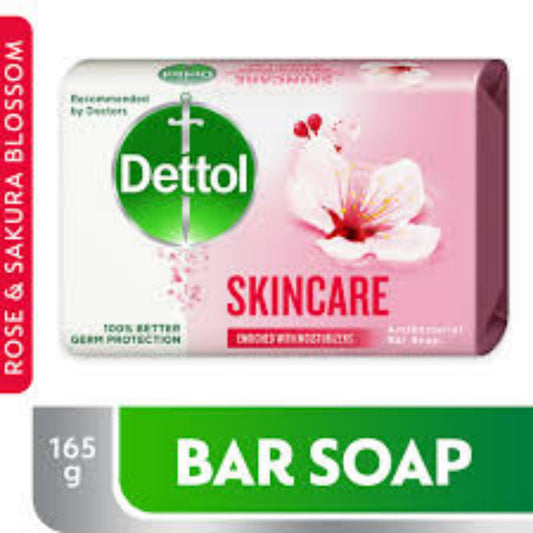 Dettol Skincare Anti-Bacterial Bathing Soap Bar 165g