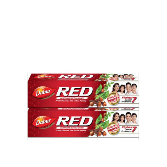 Dabur Red Ayurvedic Toothpaste for Teeth & Gums 2 x200g Value Pack of 2