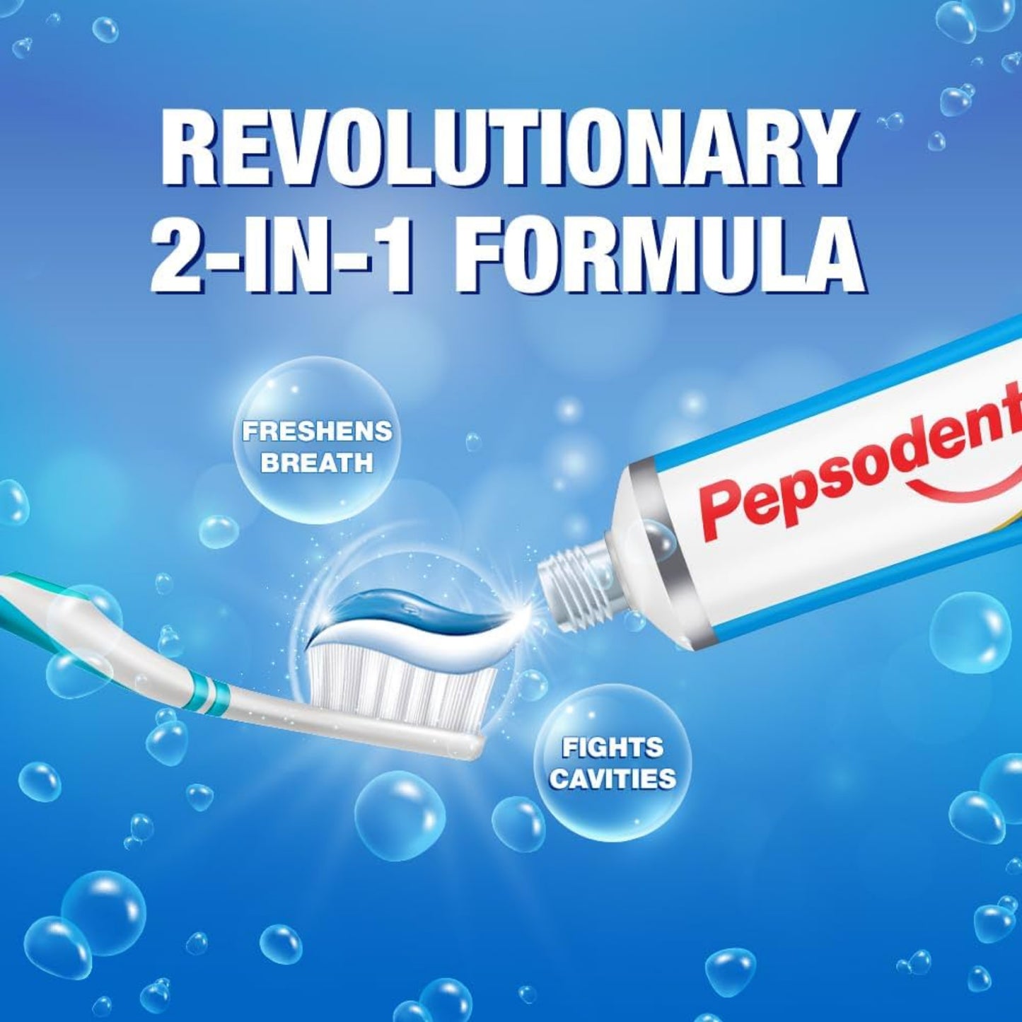 Pepsodent Germicheck Toothpaste + Toothbrush, 150 gm