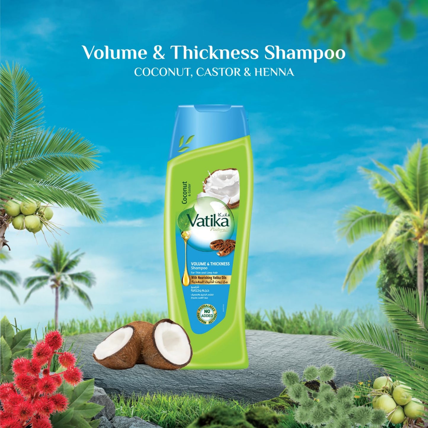 Vatika Naturals Volume & Thickness Shampoo 400ml.