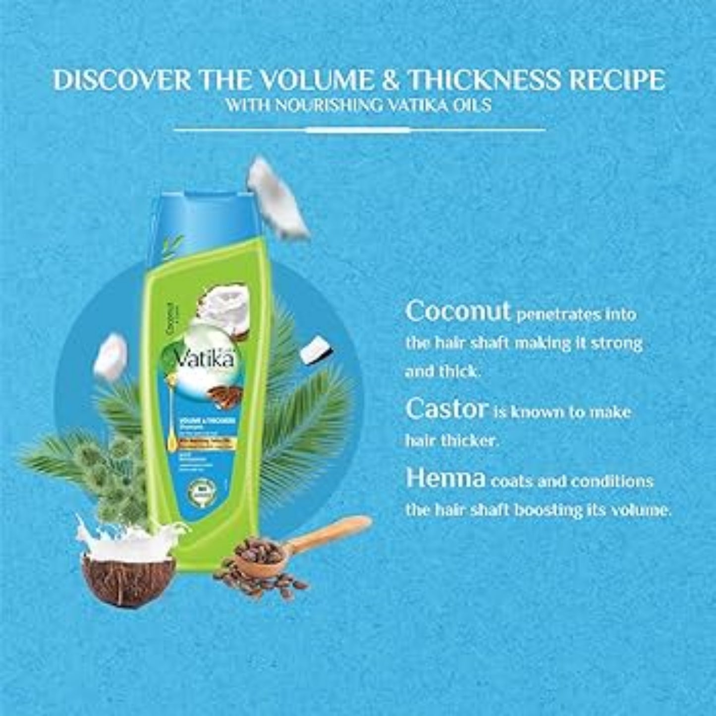 Vatika Naturals Volume & Thickness Shampoo 400ml.