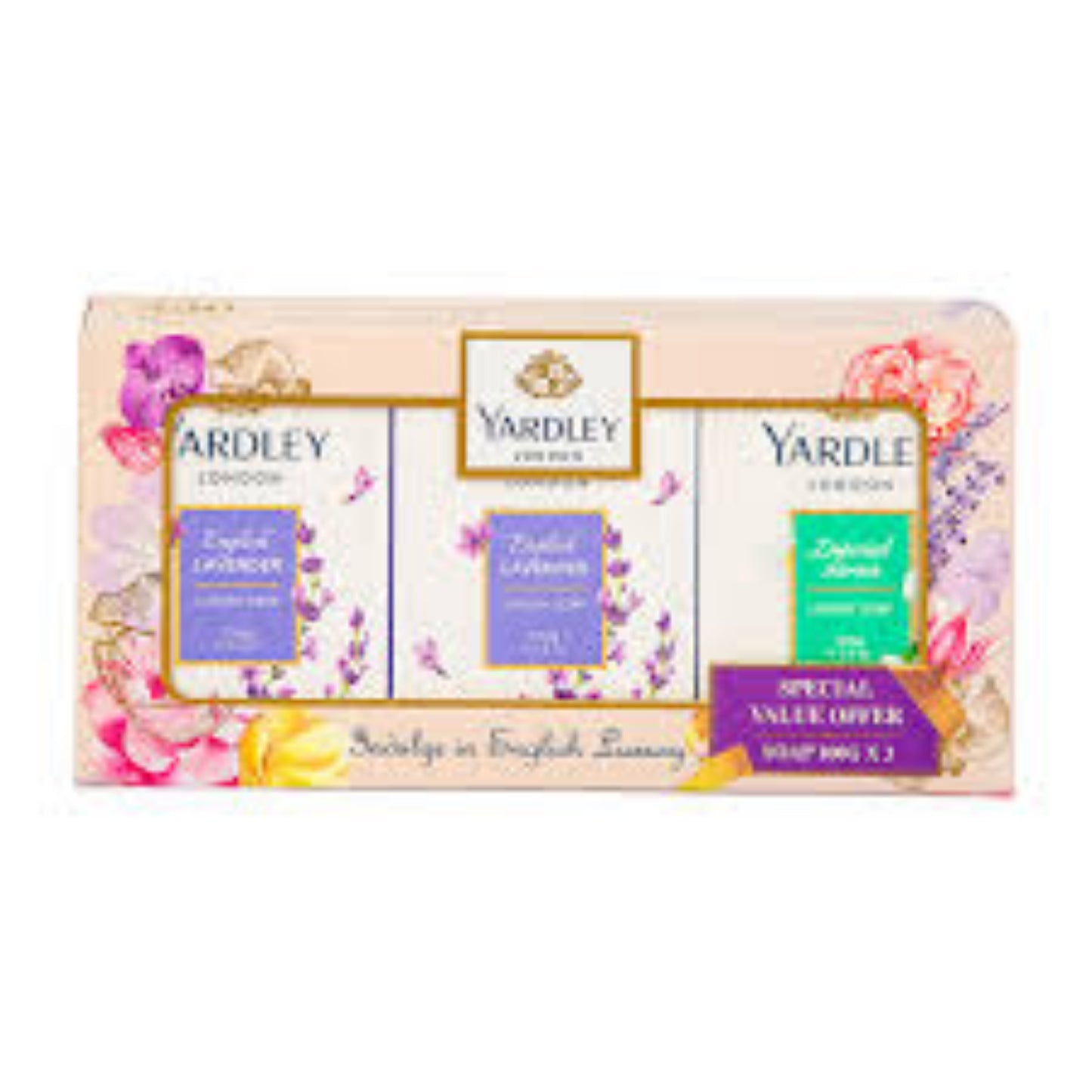 Yardley Soap Assorted Value Pack 3 x 100 g