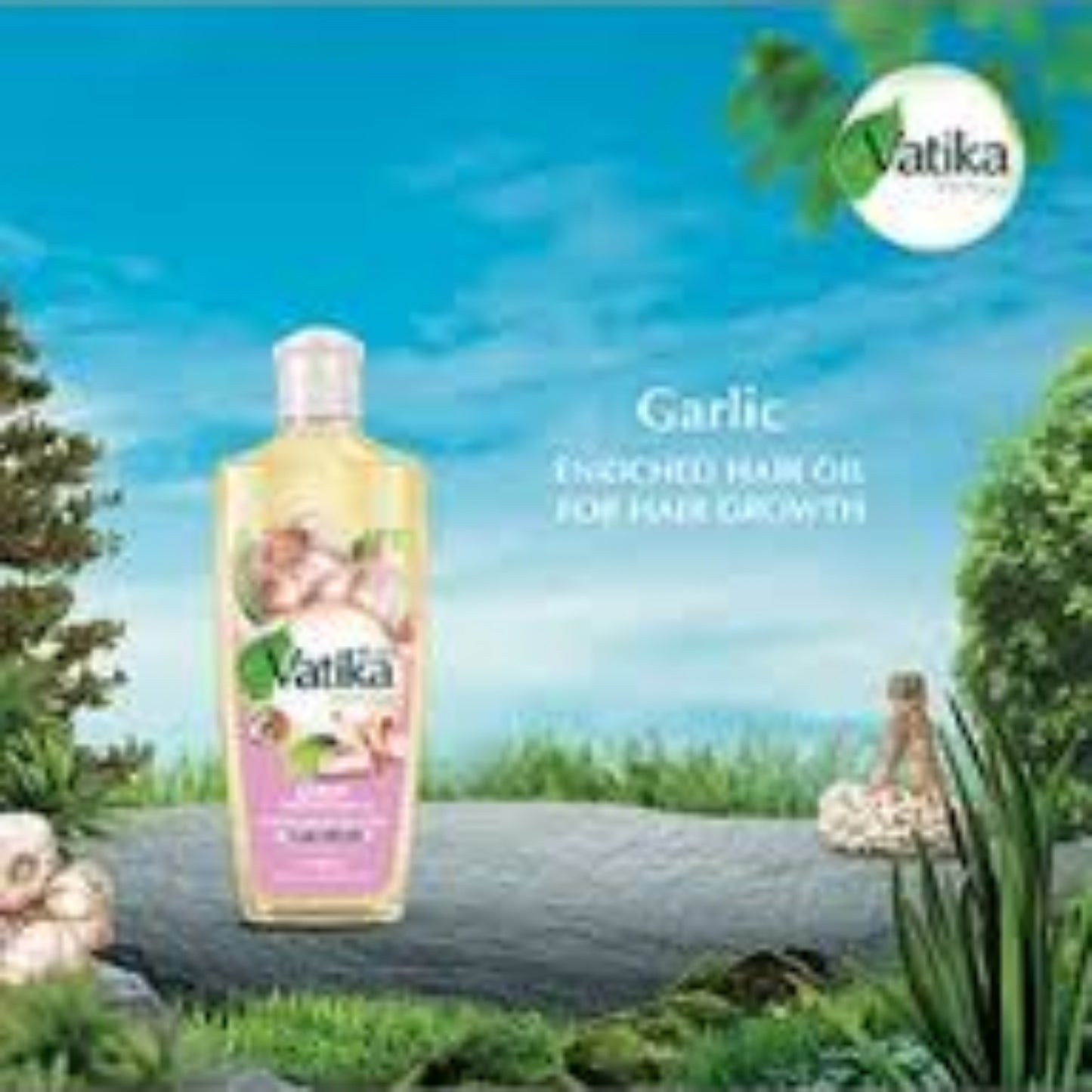 Vatika Naturals Garlic Enriched Hair Oil Goodness Of Vitamins A, E, 300ml.