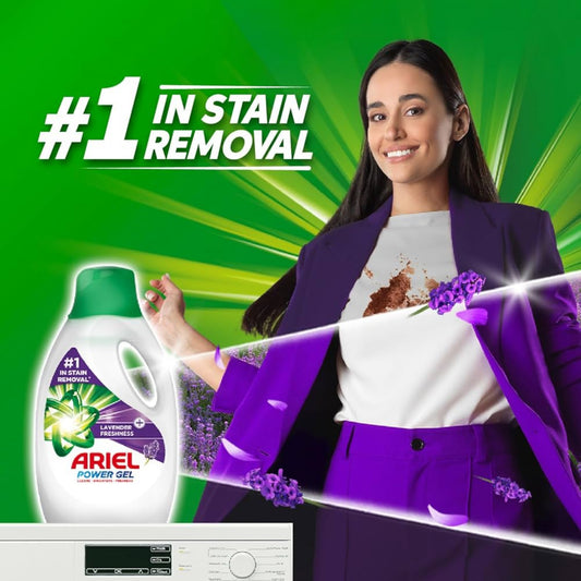 Ariel Lavender Laundry Detergent Liquid Gel, 1.8L