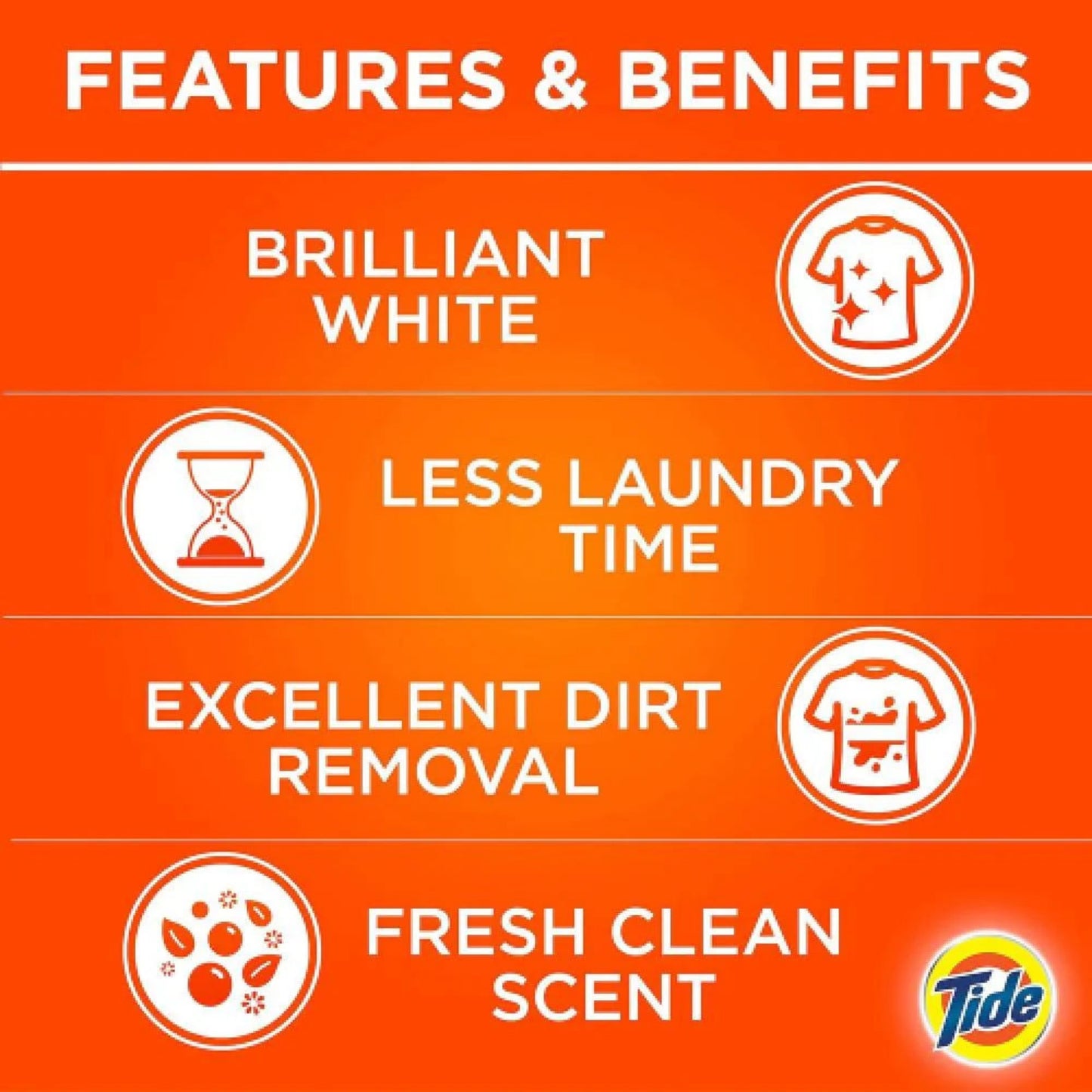 Tide Automatic Powder Laundry Detergent Original Scent 1.5kg