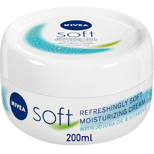 NIVEA Moisturising Cream, Soft Refreshing, Jar 200ml - My Store