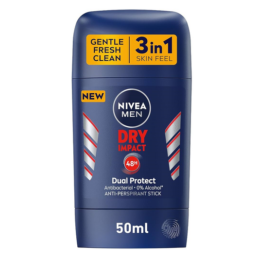 NIVEA MEN Antiperspirant Stick for Men, 48h Protection, Dry Impact, 50ml - My Store