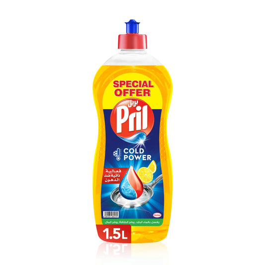 Pril Cold Power Hand Dishwashing Liquid Lemon 1.5L