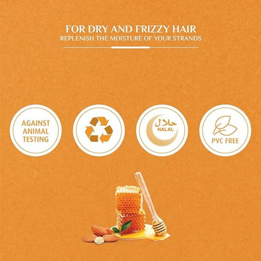 Vatika Almond and Honey Moisture Treatment Shampoo For Dry and Frizzy Hair- 400ml + 200ml