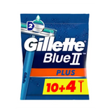 Gillette Blue II Plus Men's Disposable Razors (10 + 4)