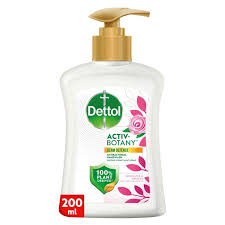 Dettol Activ-Botany Antibacterial Liquid Handwash, Rosewater & Hibiscus Fragrance 200ml