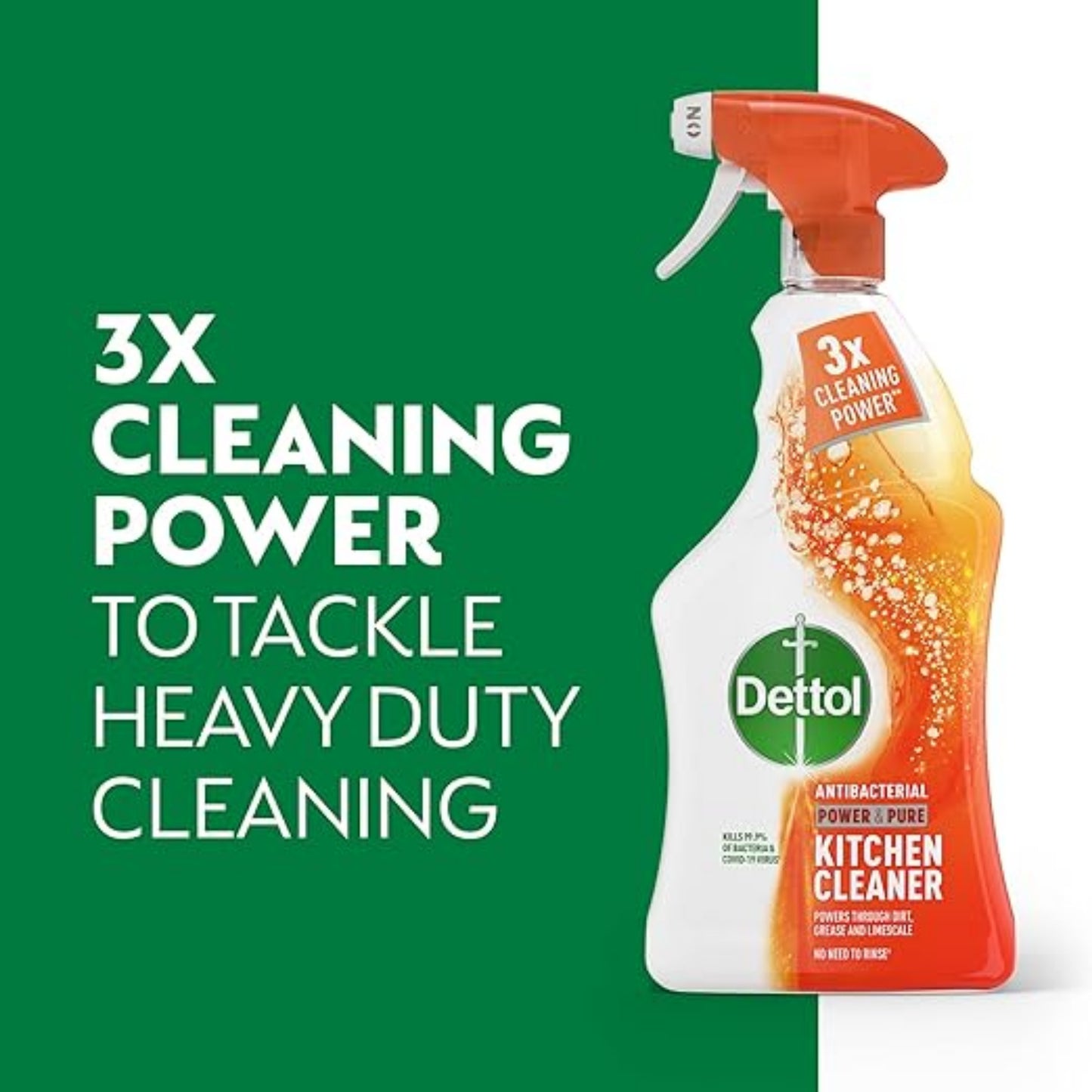 Dettol Power and Pure Kitchen Cleaner Spray, 500ml