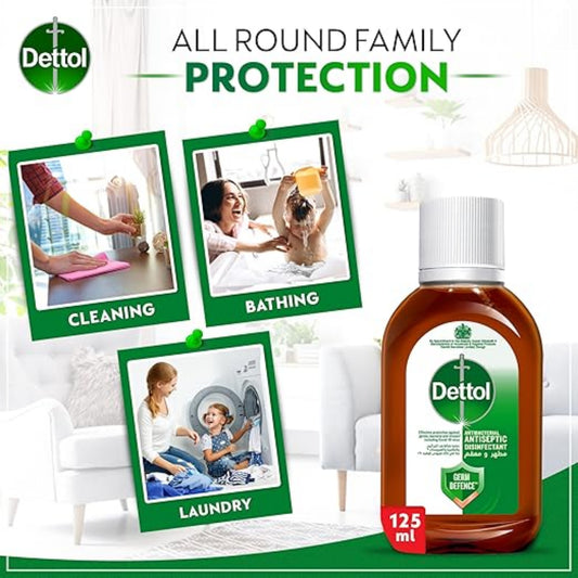 Dettol Anti-Bacterial Antiseptic Disinfectant 125ml