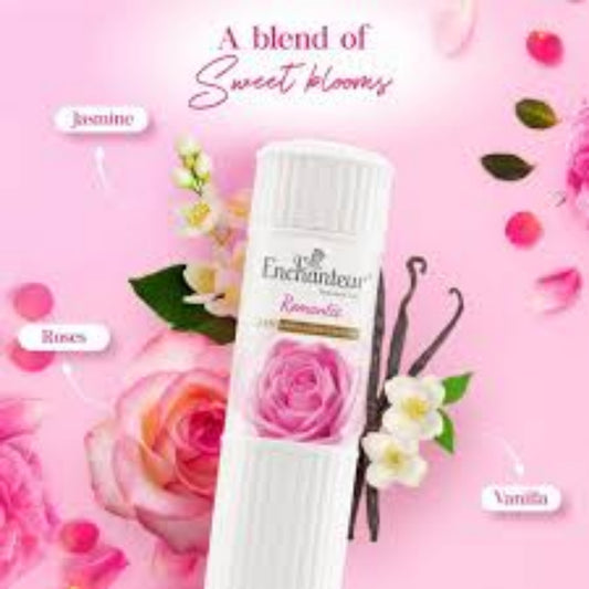 EnchantEUr Romantic Talc, Fragrance Powder, 250 g