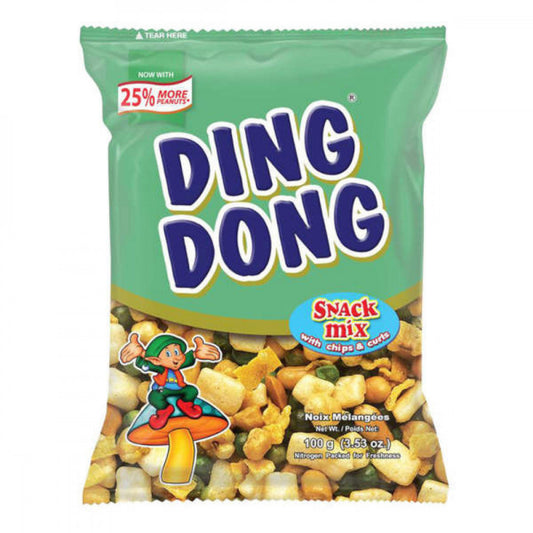 Ding Dong Snacks Mix With Chips & Curls (Green) 95 Gm