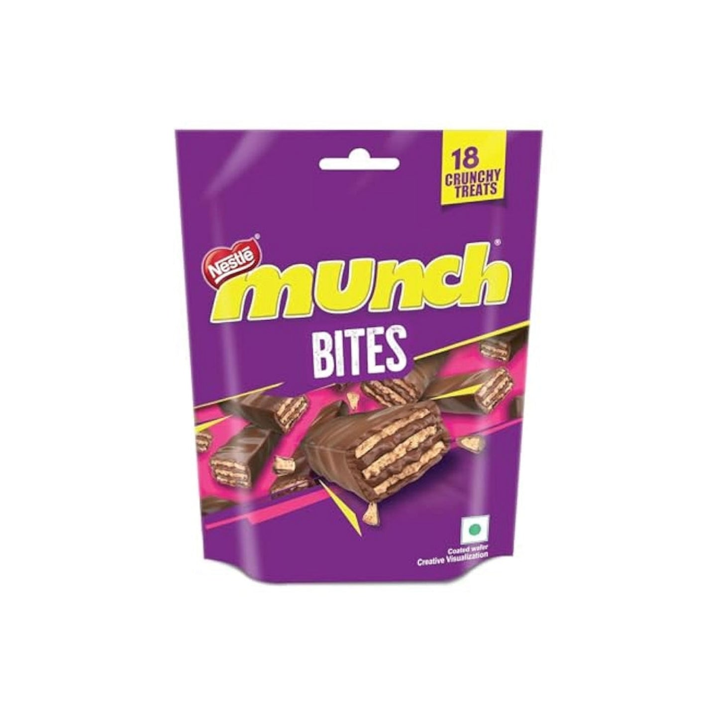 Generic Munch Chocolate Coated, Crunchy Wafer Bar 151.3g (17pcs x8.9g).