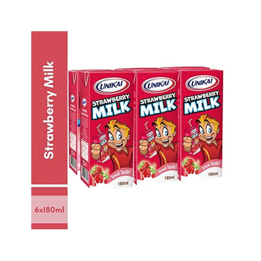 Unikai Strawberry Milk 180 ml X6