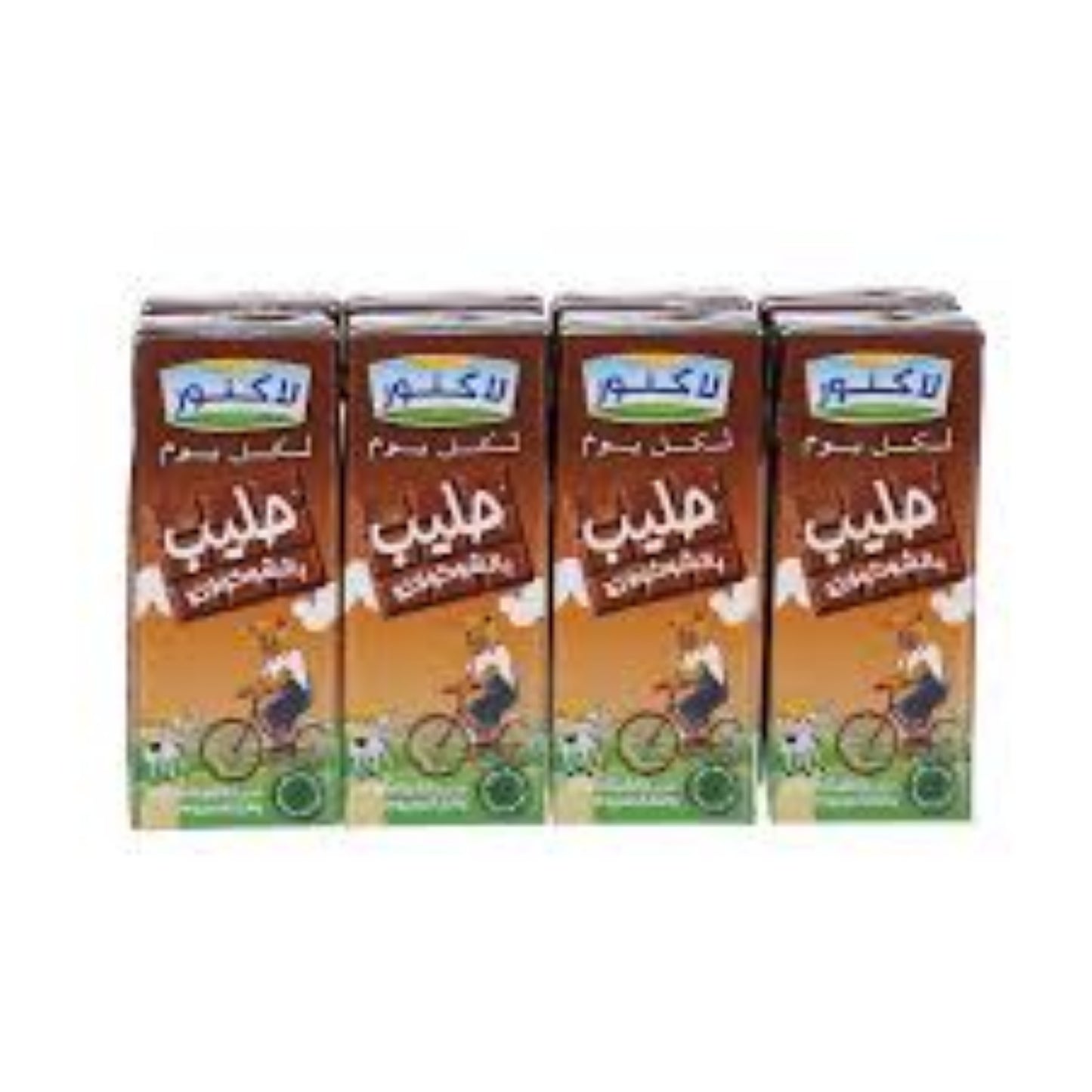 Lacnor Essentials Chocolate Milk, 100% Natural, Rich in Vitamin and Calcium, 28% Reduced Sugar, 180 ML Pack of 8