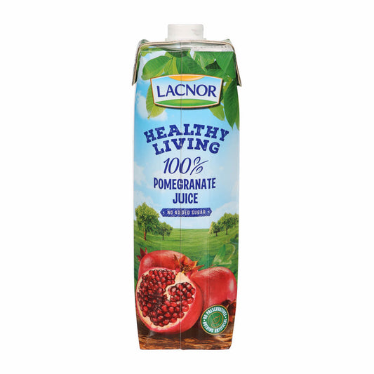 Lacnor Healthy Living 100% Pomegranate Juice, No Added Sugar, 1L