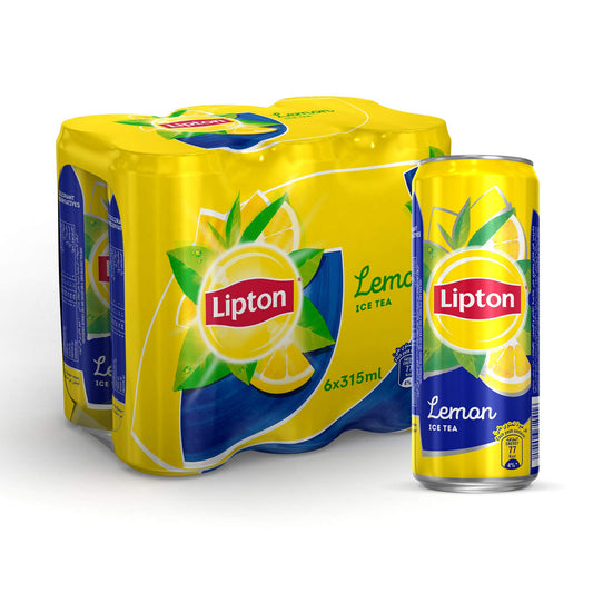 Lipton Non-carbonated Iced Tea Lemon Flavour, 6 x 315 ml