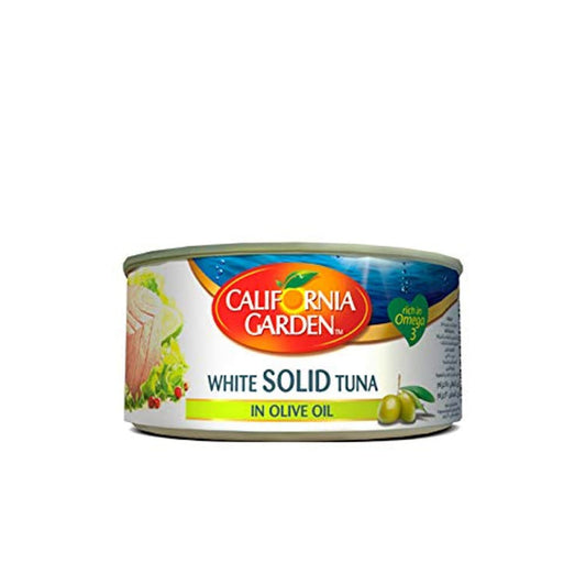 California Garden Canned White Tuna Solid In Olive Oil 185g