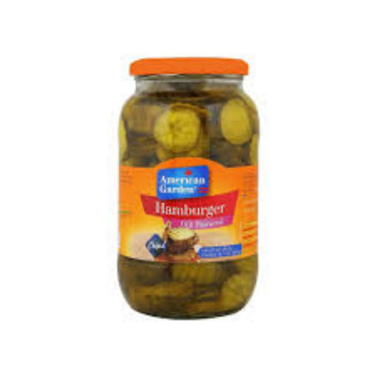 American Garden Dill Flavored Hamburger Pickles Chips 907g