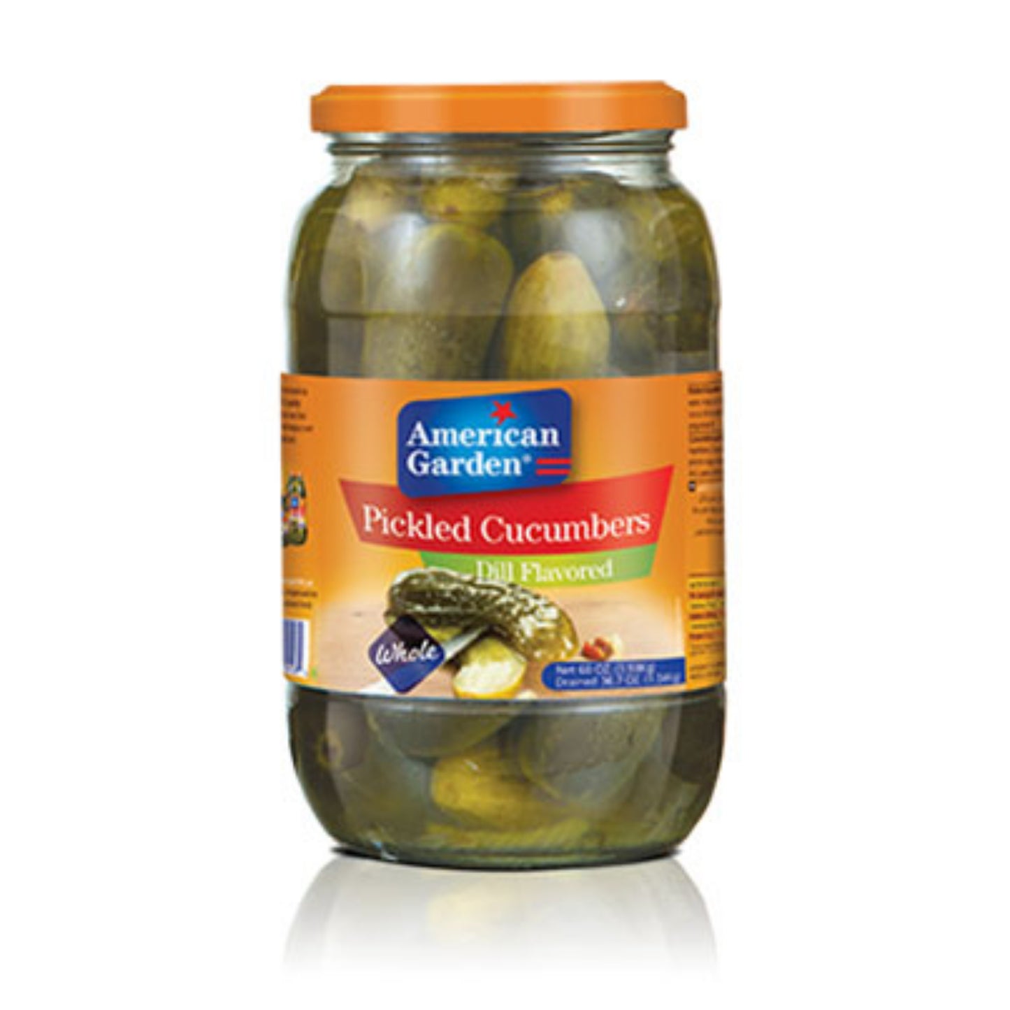 American Garden Dill Flavored Petite Cucumber Pickles Whole, 907g