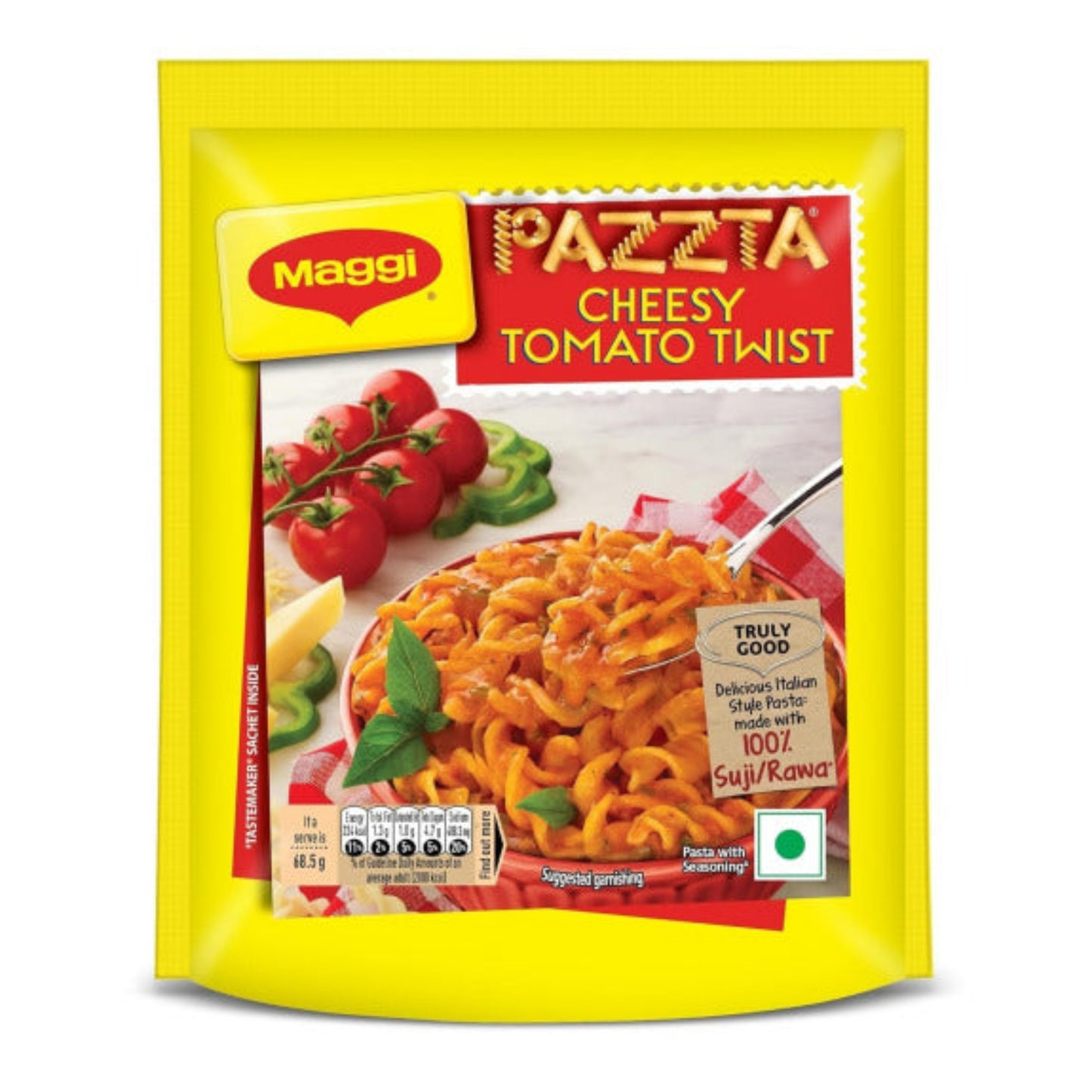 PAZZTA Maggi Instant Pasta - Cheesy Tomato , Vegetarian, 68.5 Gram