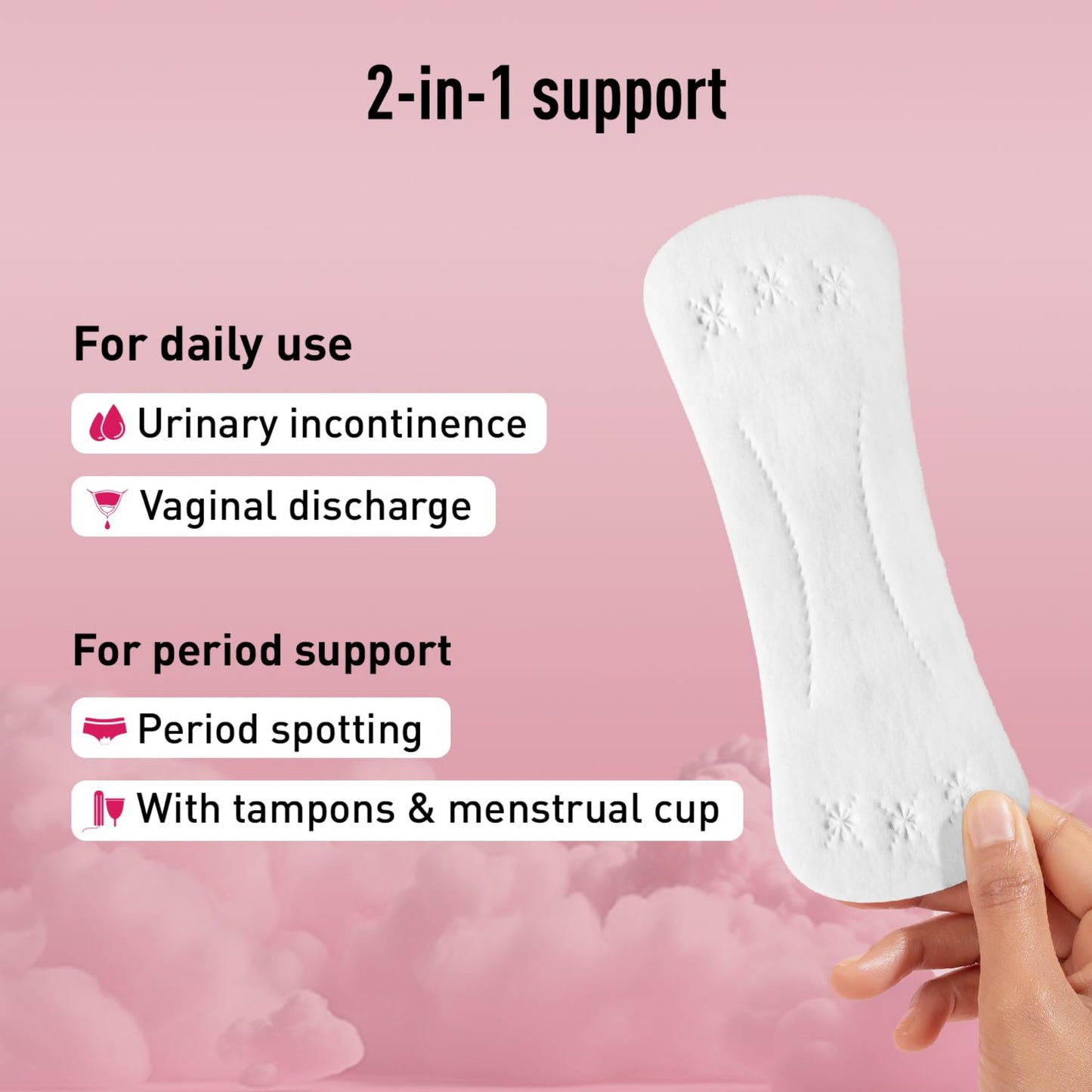 Sirona Dry Comfort Daily Use Panty Liners for Women - Large, 60
