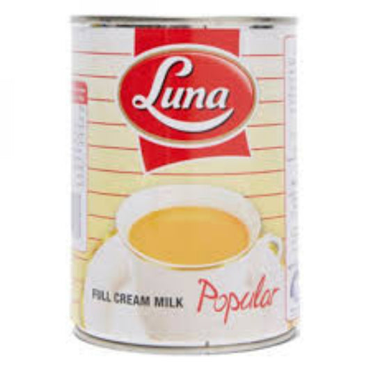 Luna Full Cream Evaporated Milk Popular 400g