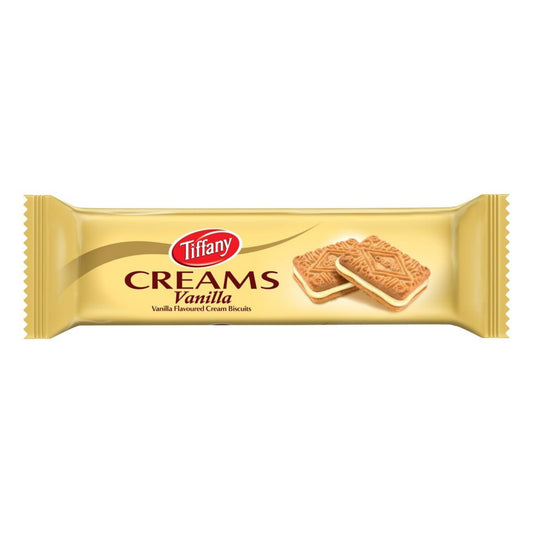 Tiffany Creams Vanilla Cream Sandwich Biscuits, 80g