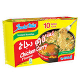 Indomie Instant Noodles, Halal Certified, Chicken Curry Flavour (Pack of 10 - 75 g Each)