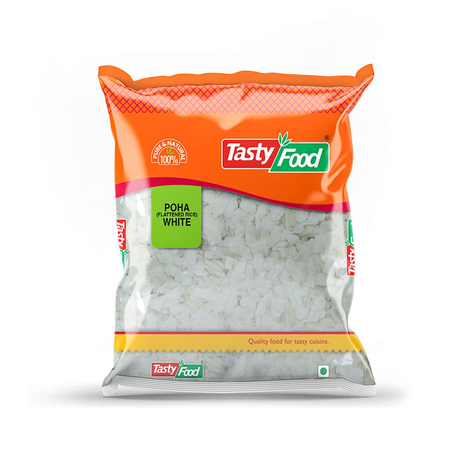 tasty food Poha (Flattened Rice) White 200g