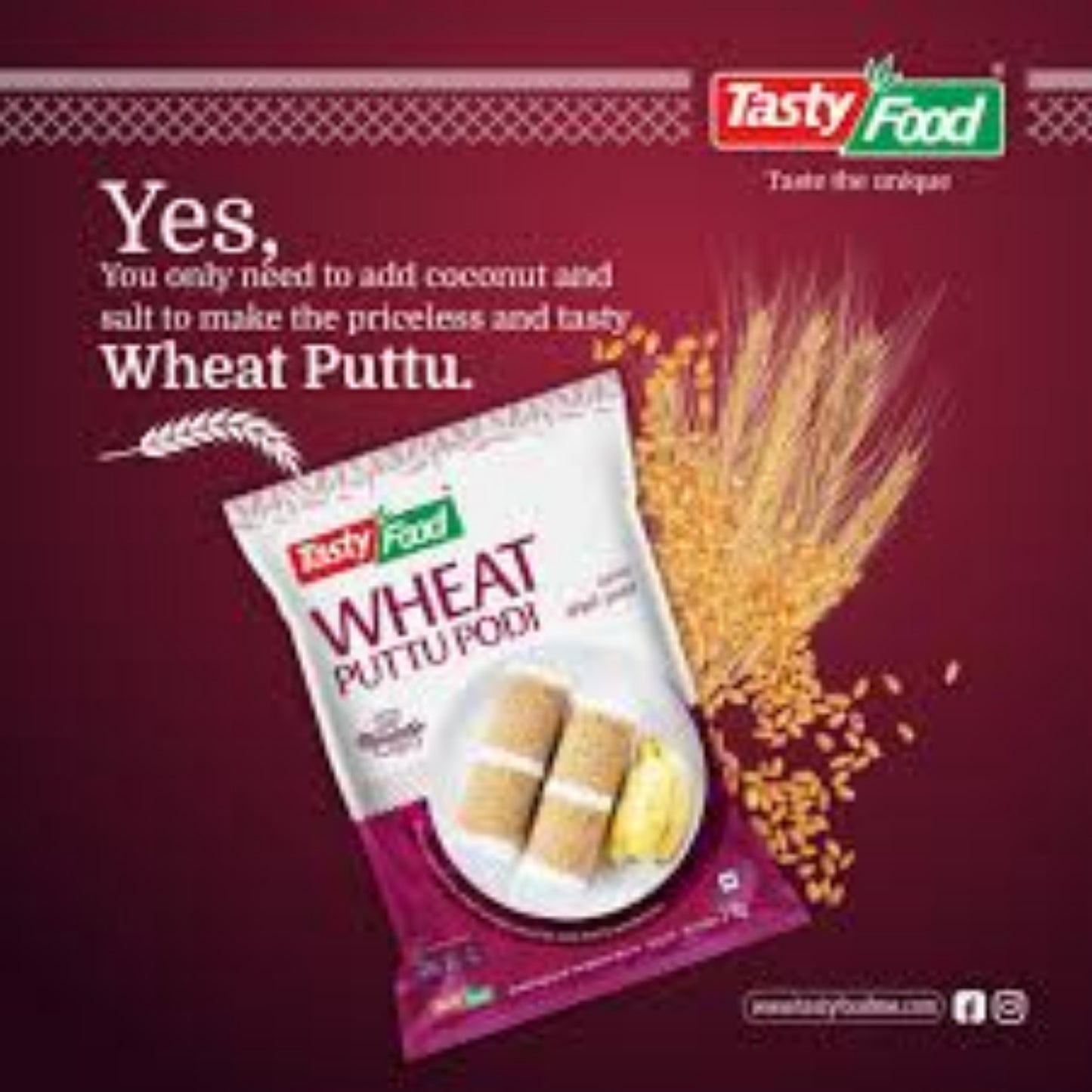 tasty food Wheat Puttu Powder 1kg