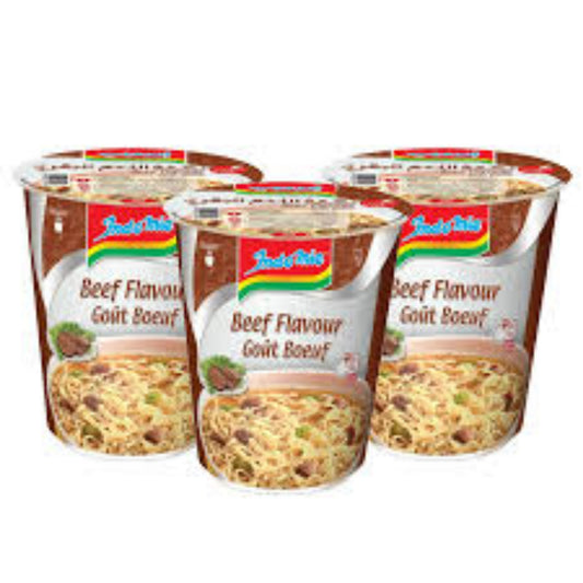 Indomie Instant Noodles, Halal Certified, Beef Flavour - 3 X 60g