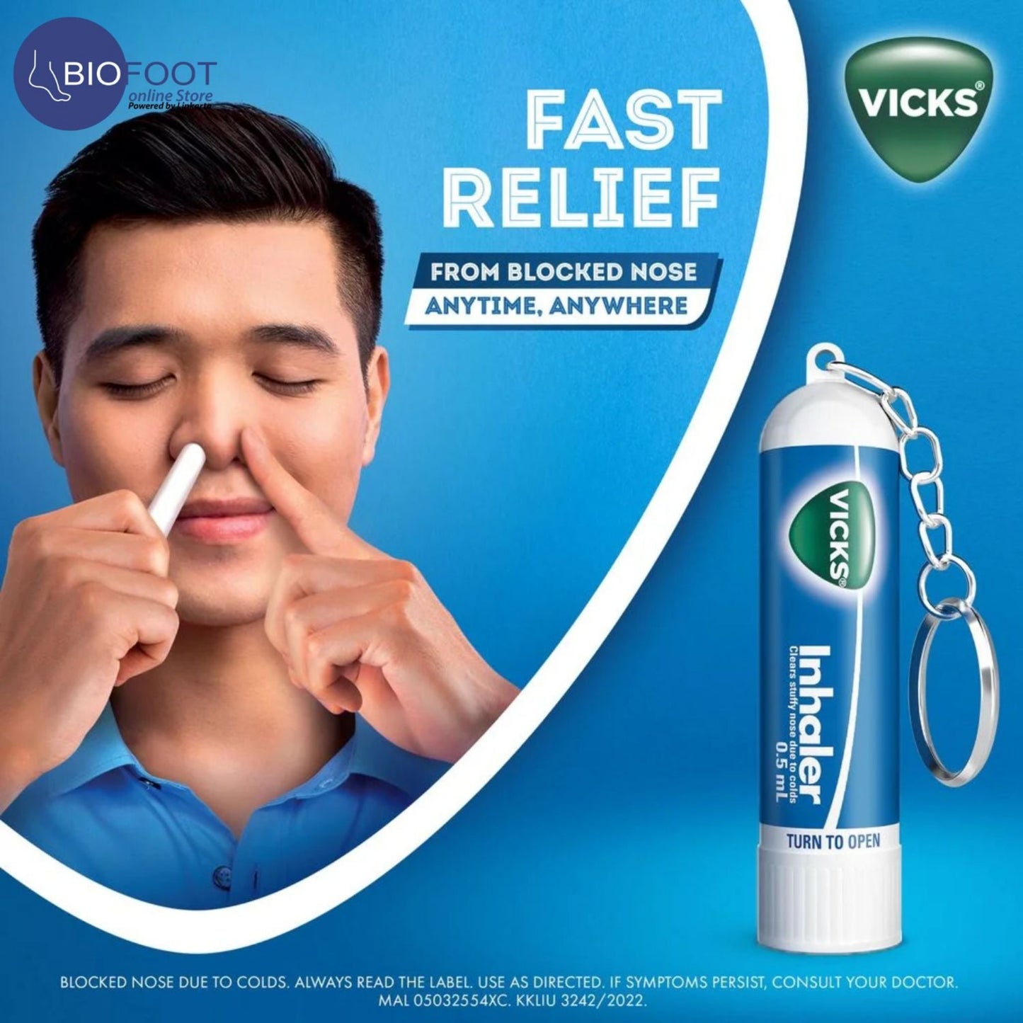 Vicks Inhaler Keychain - 0.5 ml