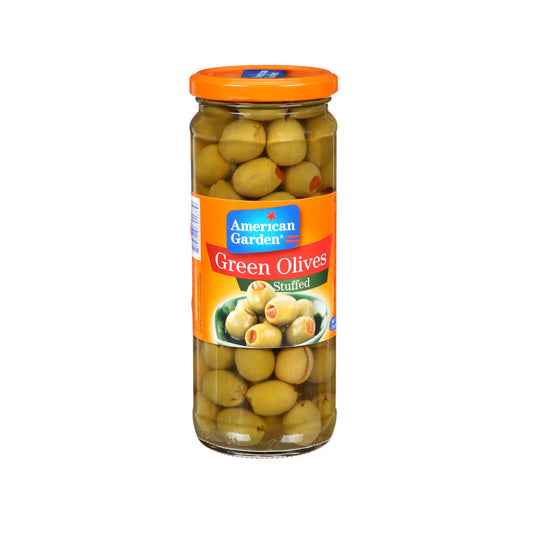 American Garden Stuffed Green Olives 450g