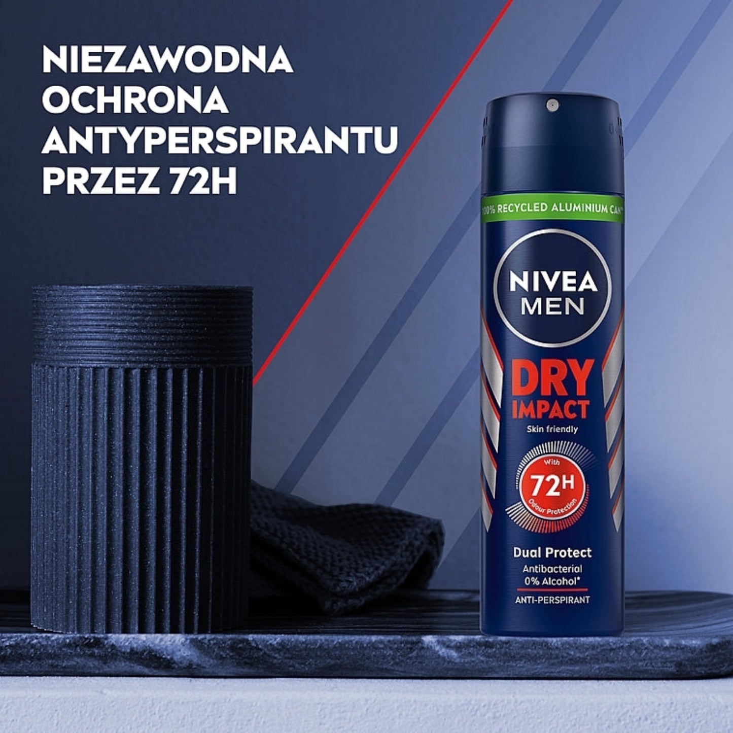 NIVEA MEN Antiperspirant Spray for Men, Dry Impact, 150ml