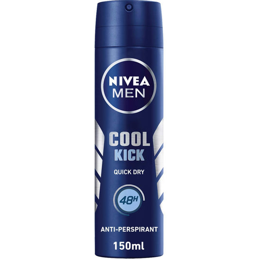 NIVEA MEN Deodorant Spray for Men, Cool Kick Fresh Scent, 150ml