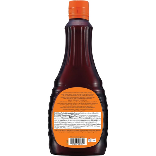 American Garden Pancake Syrup Original, Gluten Free, Vegetarian, 710ml