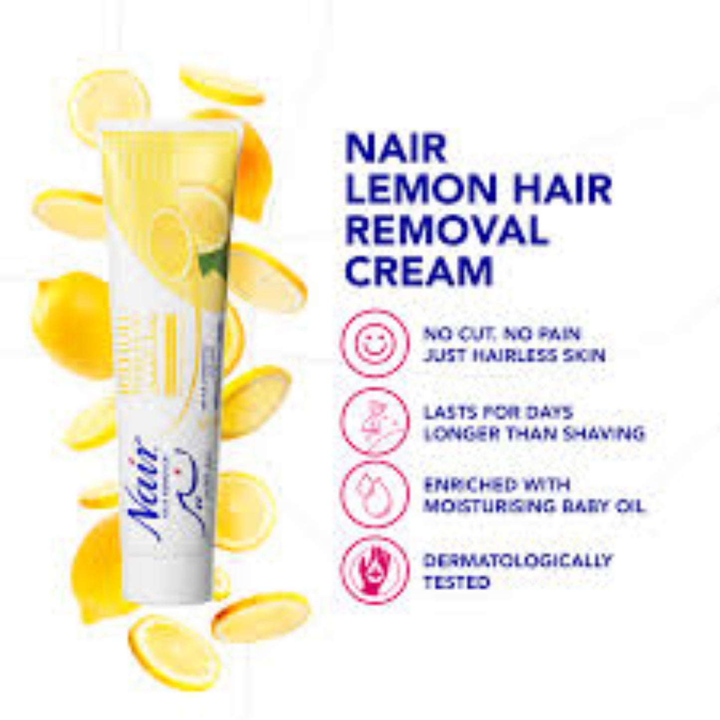 Nair Tube Hair Remover Cream Lemon Fragrance, 110g '