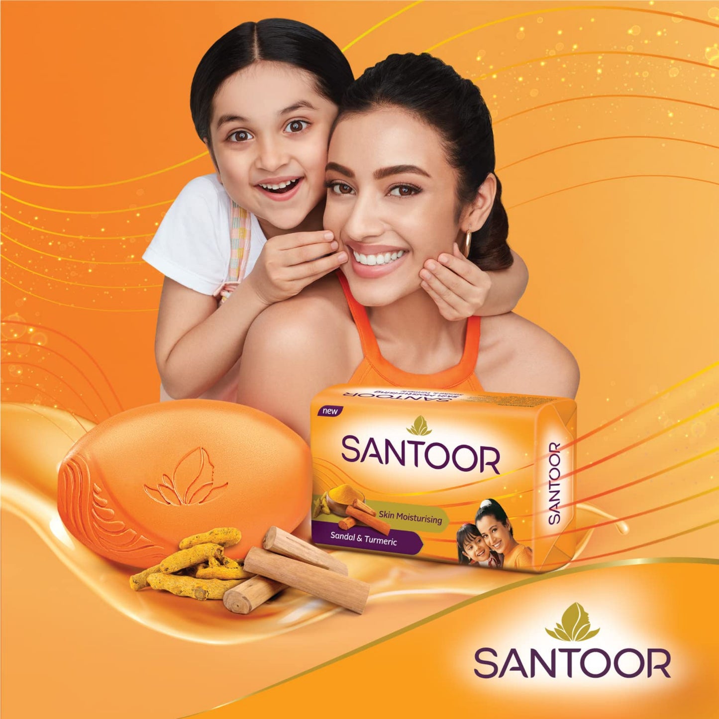 Santoor Soap with Sandal And Turmeric 125g