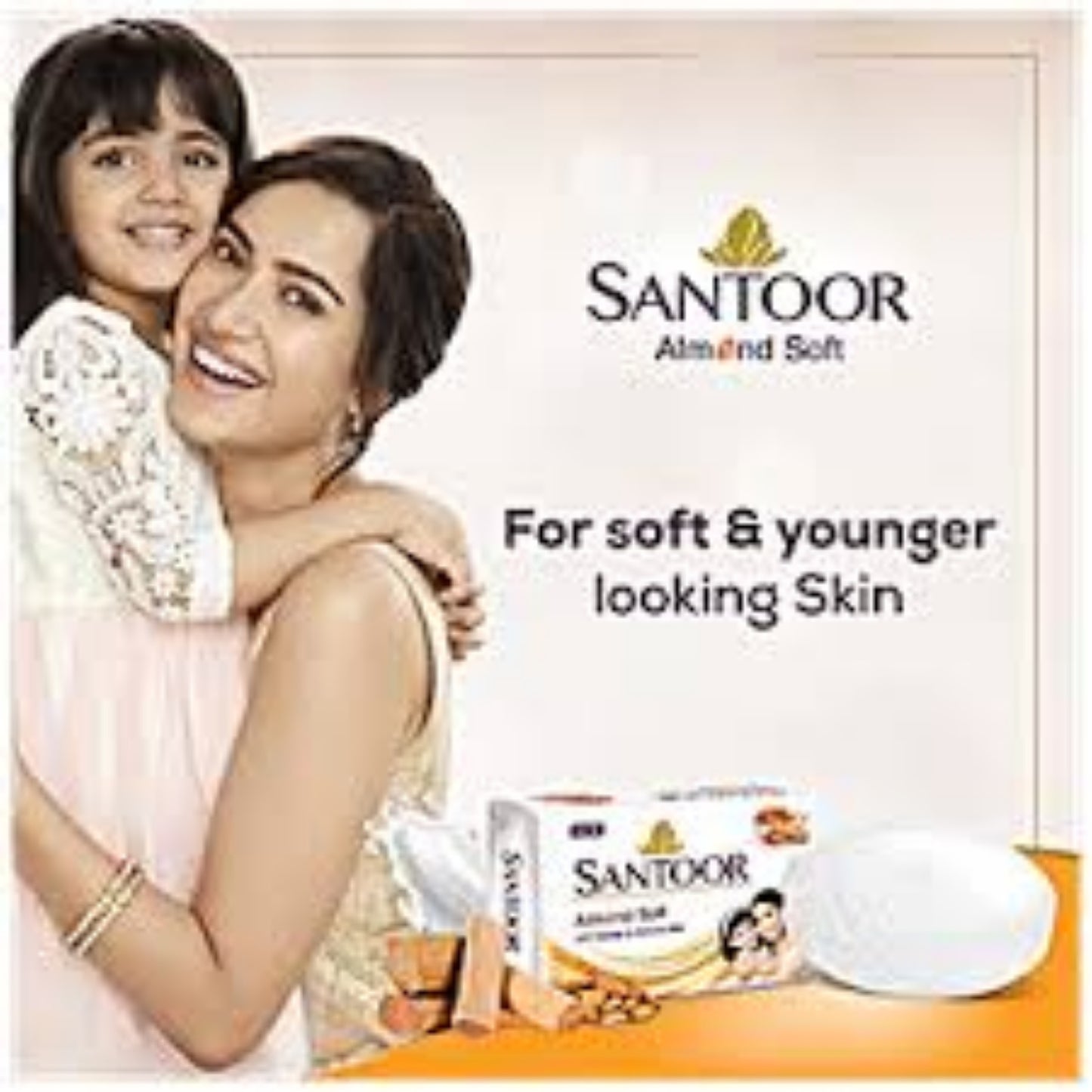 Santoor Soap White Sandal & Almond Milk 125 g