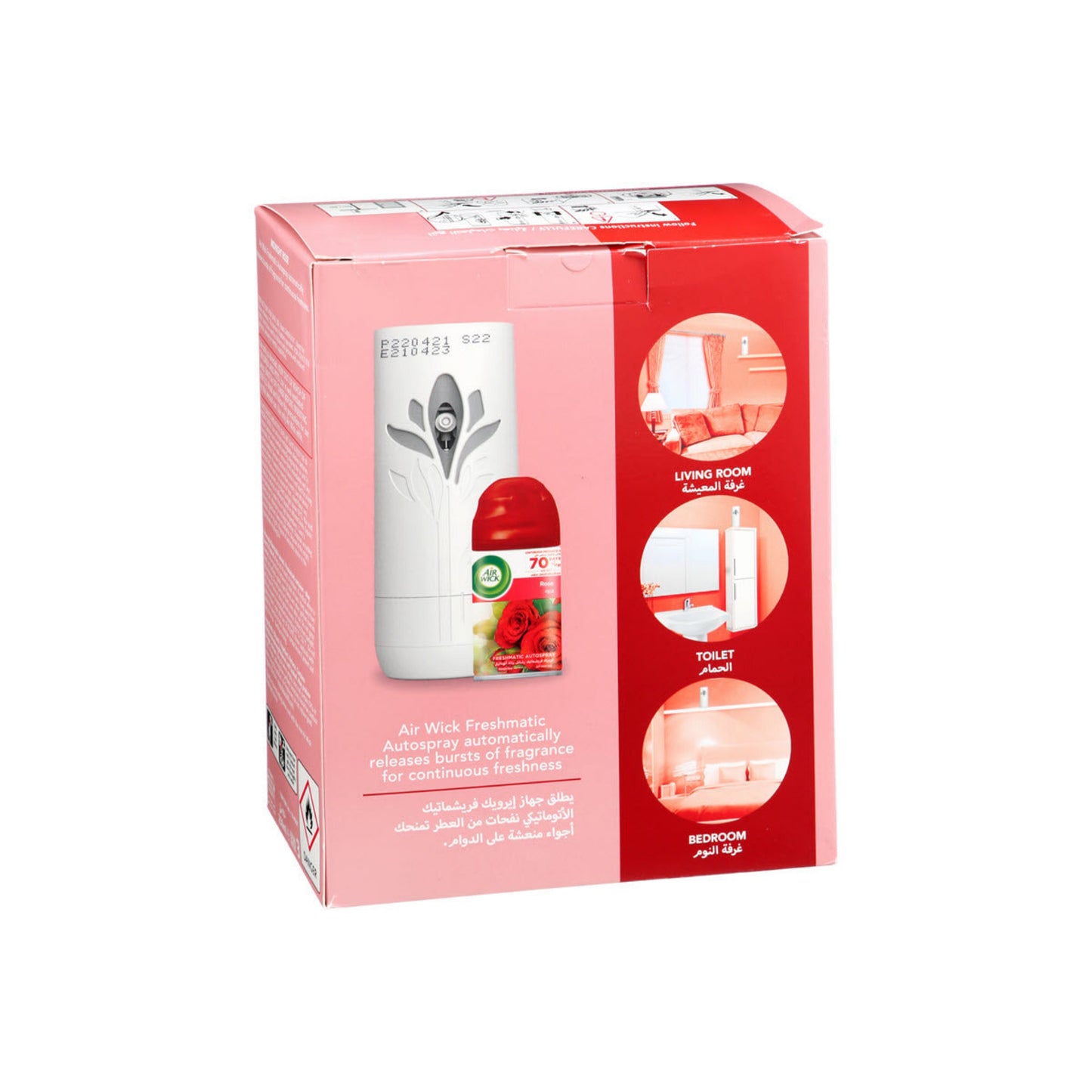 Air Wick Freshmatic Freshner Auto Spray Kit Midnight Rose 250ml