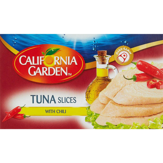 California Garden Tuna Slices With Chili In Sunflower Oil 120g