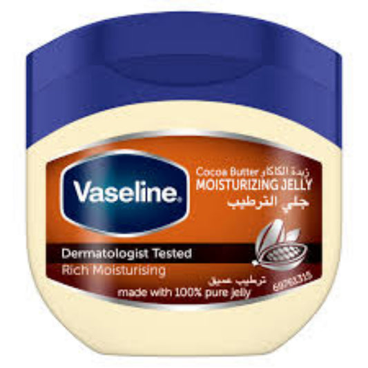 Vaseline Moisturizing Petroleum Jelly, for dry skin, Cocoa Butter, 100ml.