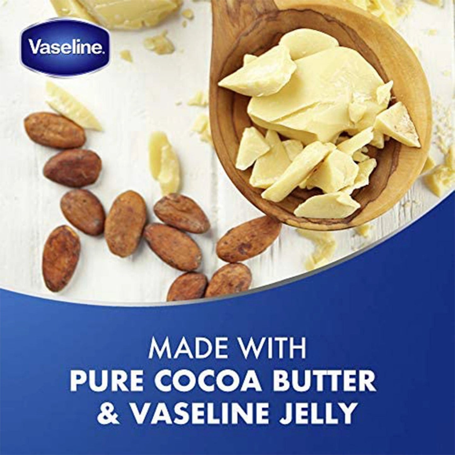 Vaseline Moisturizing Petroleum Jelly, for dry skin, Cocoa Butter, 100ml.