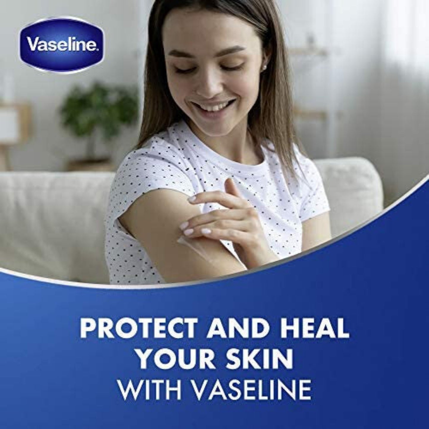 Vaseline Moisturizing Petroleum Jelly, for dry skin, Cocoa Butter, 100ml.