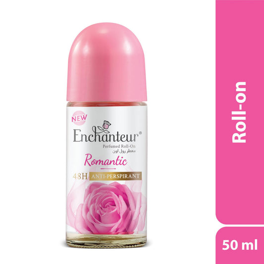 EnchantEUr Romantic Roll On, 48 Hr Odour Protection, Anti-Perspirant, 50Ml